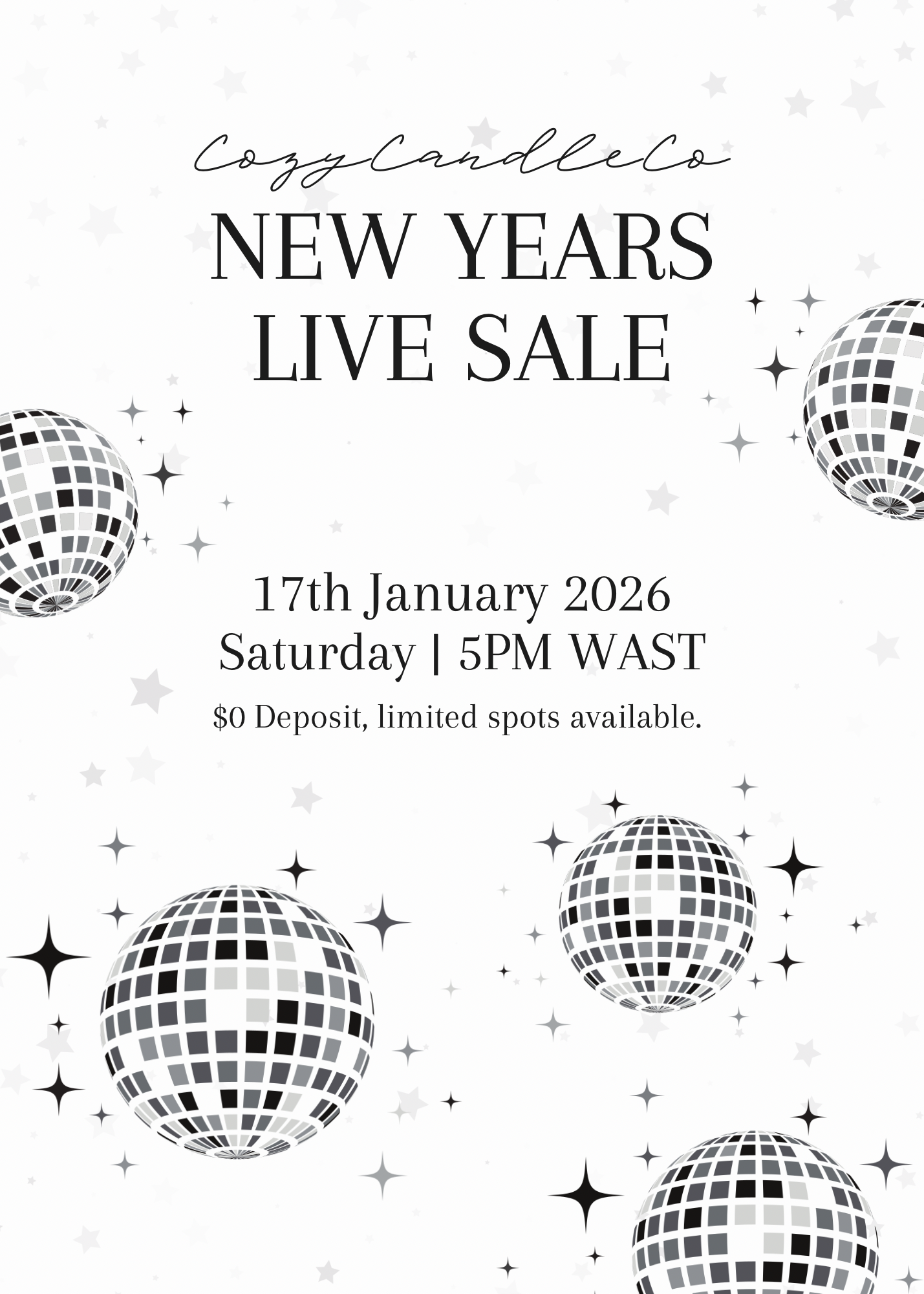 New Years Live Sale