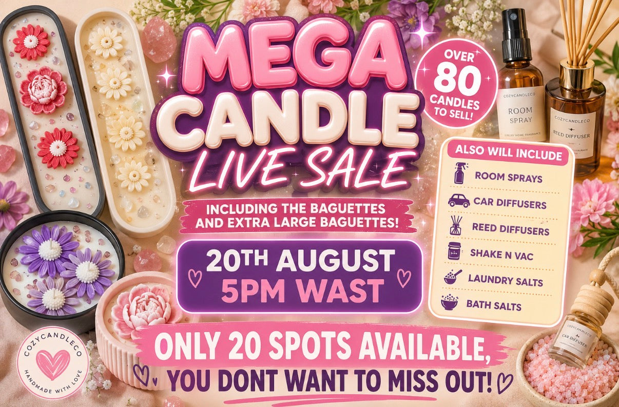 MEGA CANDLE LIVE SALE