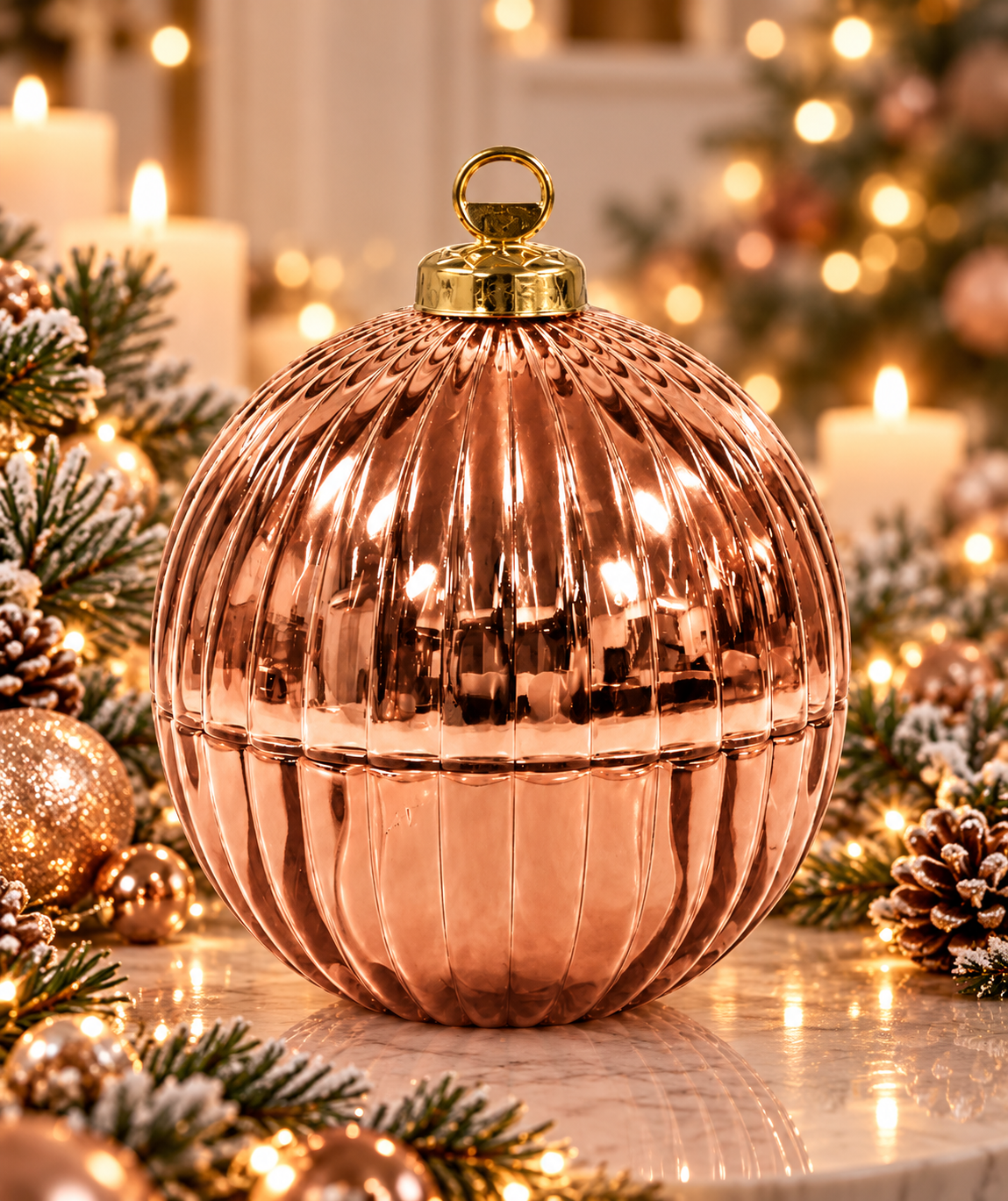 Rose Gold Bauble (PRE ORDER)