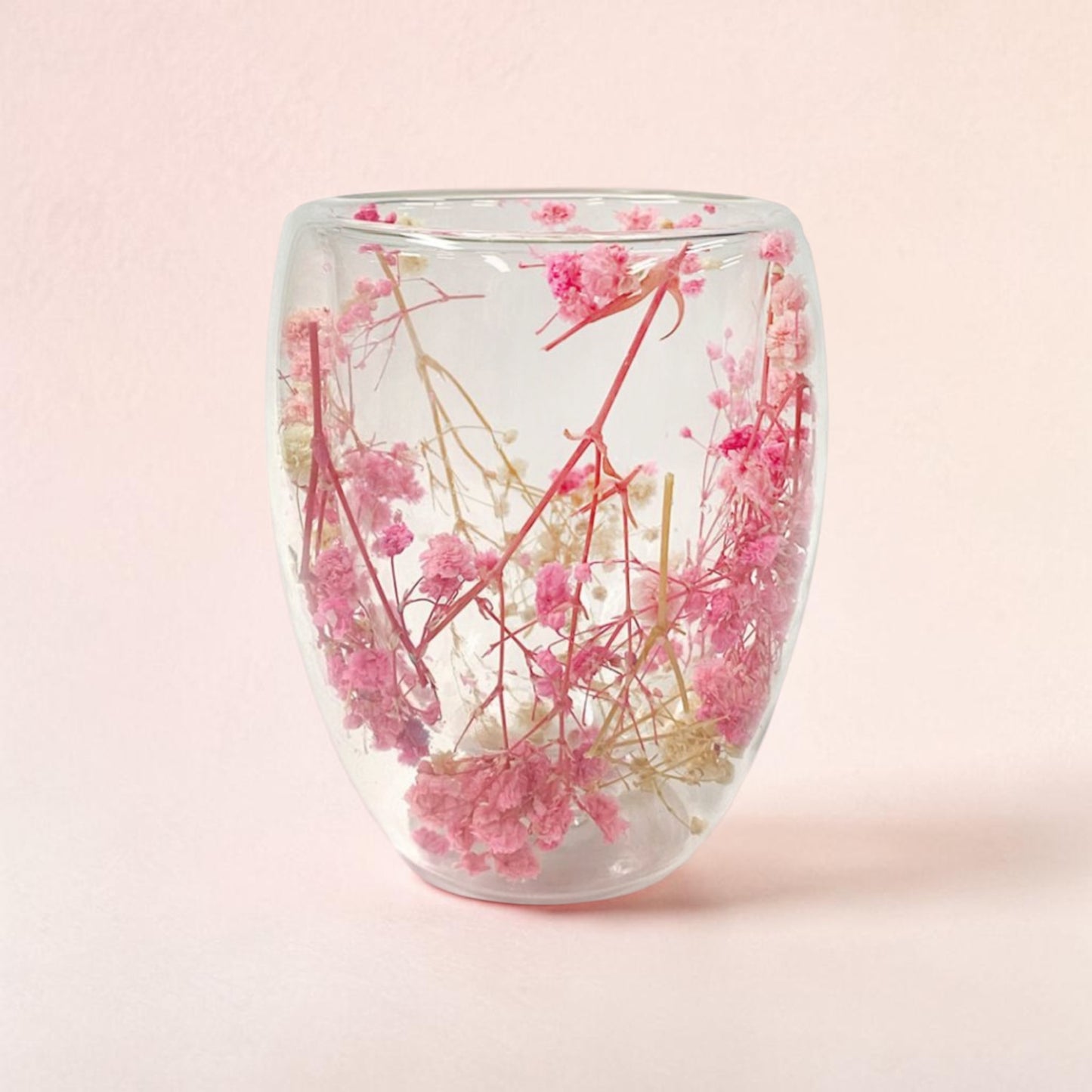 Pink Botanical Candle