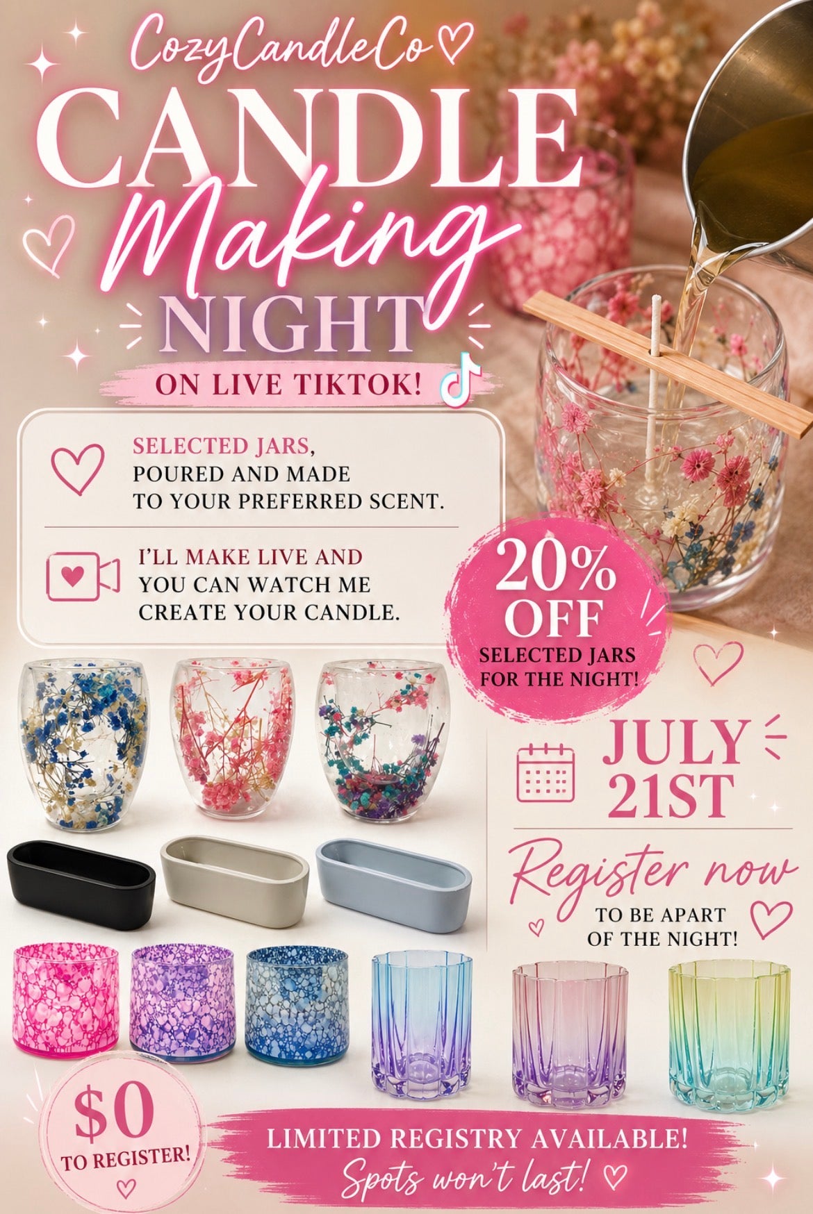 Candle Making Night Registry